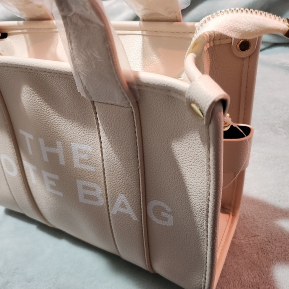 607. New beige cream crossbody tote bag - Picture 6 of 6